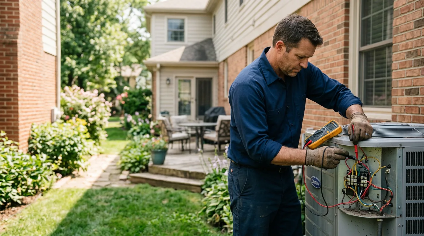 HVAC technician working near Westfield, NC